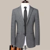 The new autumn men's business casual suit, a Korean-style, slimming and handsome young man in a single suit details Picture
